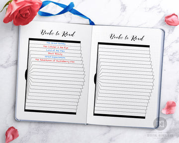 Books to Read Bullet Journal Printable
