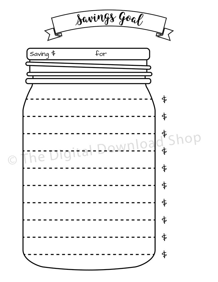 Free Printable Bullet Journal Savings Tracker Free Printable Bullet Journal Savings Tracker