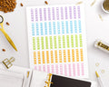 Checklist Printable Planner Stickers