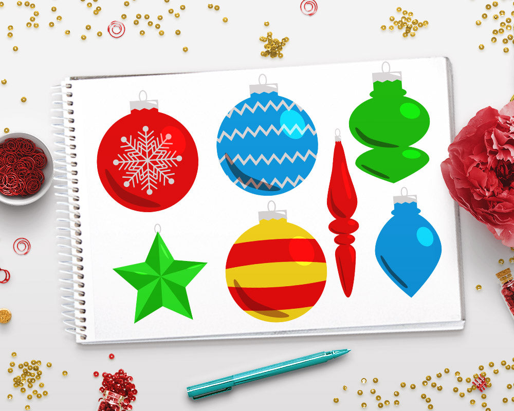 40 Christmas Ornaments Clipart | The Digital Download Shop 40-christmas-ornaments-clipart-the-digital-download-shop