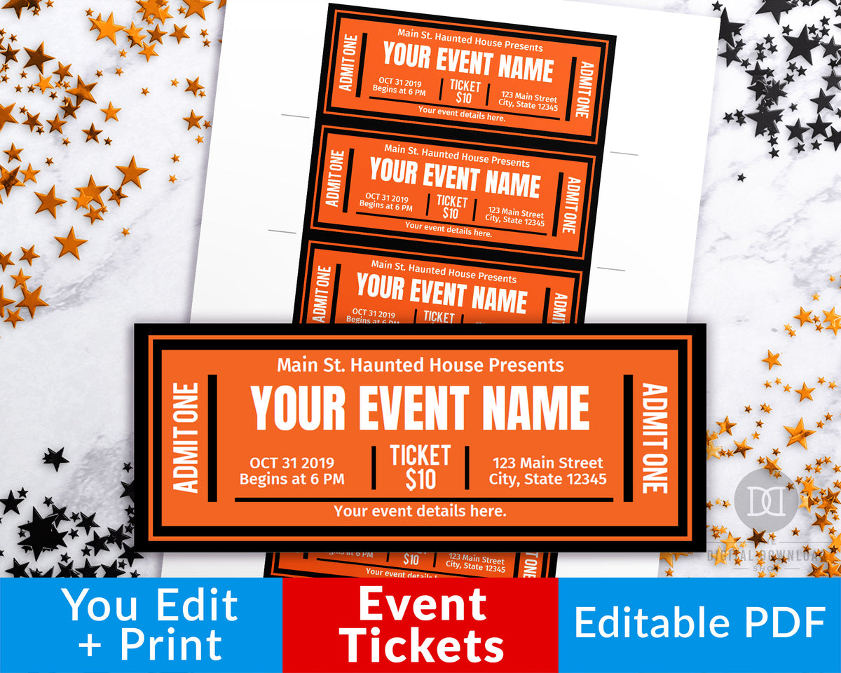 halloween-event-ticket-printable-editable-the-digital-download-shop for Admit One Ticket Template Free Printable Halloween Event Ticket Printable Editable | The Digital Download Shop for Admit One Ticket Template Free Printable