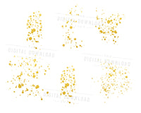 Gold Splatters Clipart
