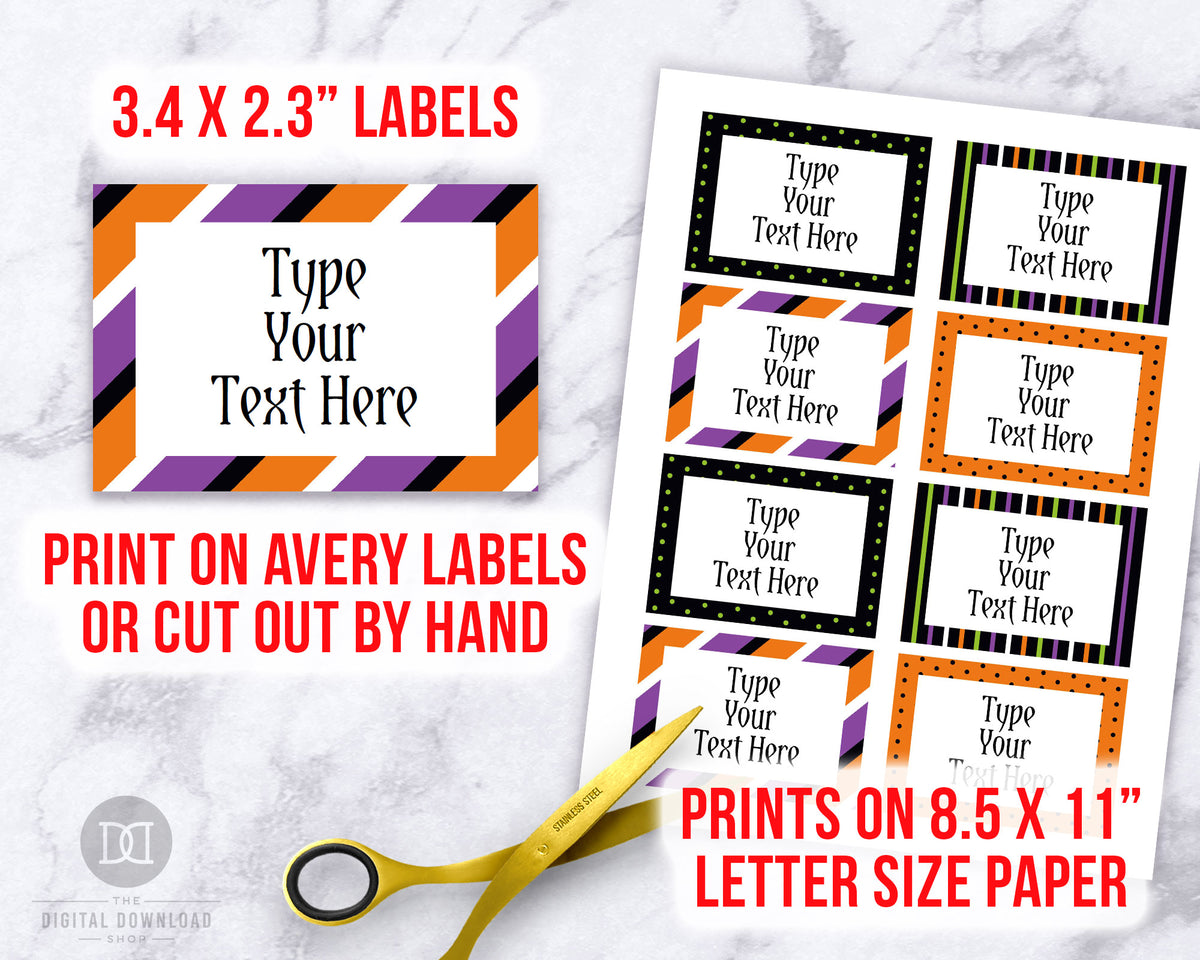 Halloween Food Labels Printable Editable | The Digital Download Shop halloween-food-labels-printable-editable-the-digital-download-shop