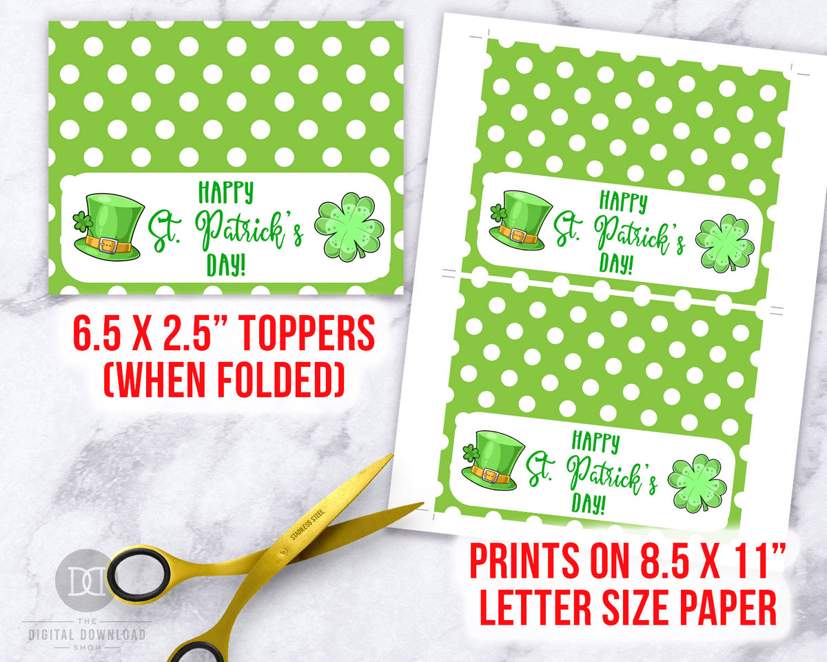 St. Patrick's Day Treat Bag Topper Printable | The Digital Download Shop st-patrick-s-day-treat-bag-topper-printable-the-digital-download-shop