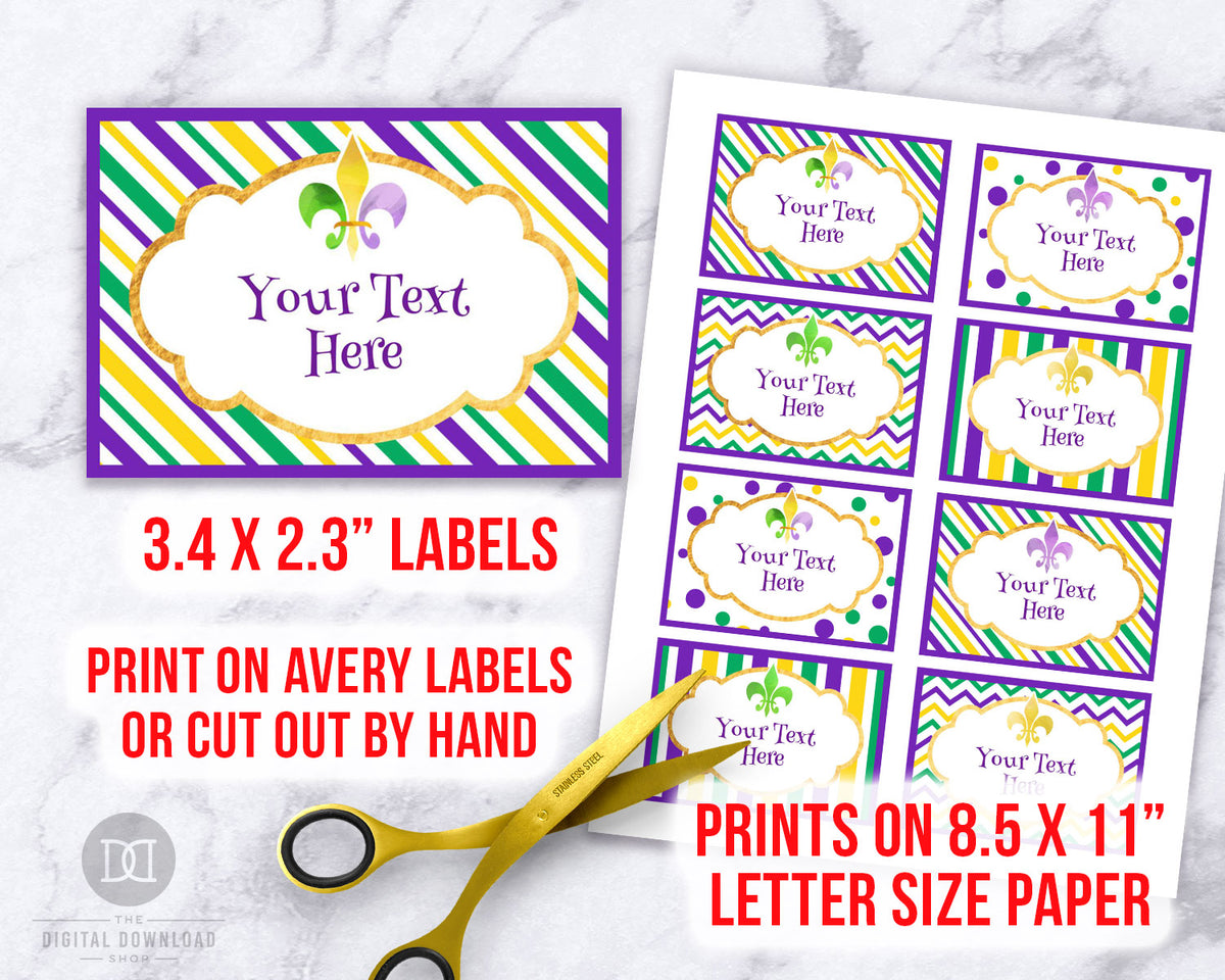mardi-gras-food-labels-printable-editable-the-digital-download-shop for Editable Free Printable Food Labels For Buffet Table Mardi Gras Food Labels Printable Editable | The Digital Download Shop for Editable Free Printable Food Labels For Buffet Table