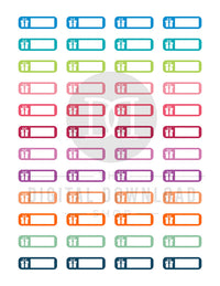 2 Birthday Reminder Printable Planner Stickers- The Digital Download Shop