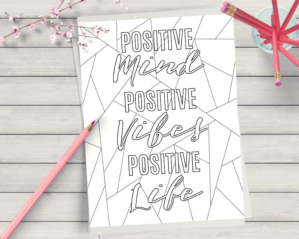 positive mind good vibes great life' Sticker