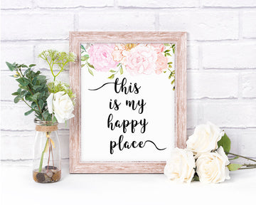 This is My Happy Place Printable Typography Art