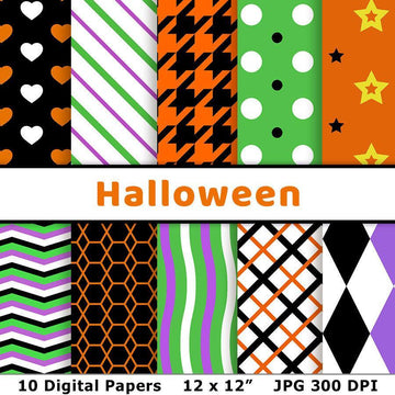 Halloween Digital Paper Set 1