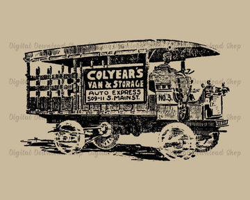 Moving Truck Vintage Image