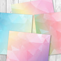 Pastel Rainbow Geometric Digital Paper