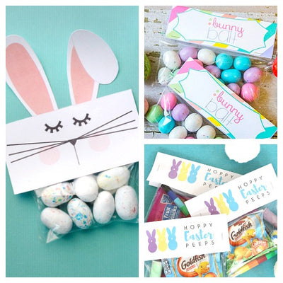 12 Free Printable Easter Treat Bag Toppers