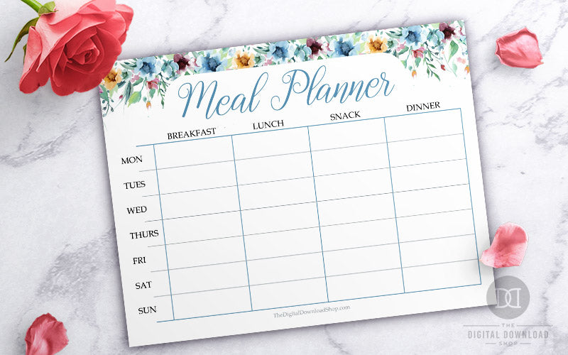 free-printable-weekly-meal-planner-the-digital-download-shop for Free Printable Monthly Meal Planner Free Printable Weekly Meal Planner | The Digital Download Shop for Free Printable Monthly Meal Planner
