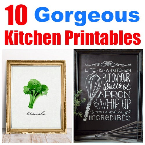 10 Gorgeous Kitchen Printables You Need to Print