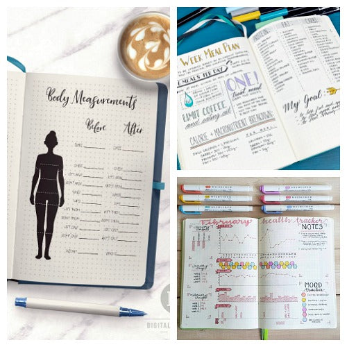 15 Health and Fitness Bullet Journal Pages for Weight Loss