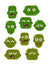 10 Zombie Heads Clipart - The Digital Download Shop