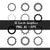 12 Black Circles Clipart - The Digital Download Shop