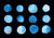 12 Blue Watercolor Circles Clipart - The Digital Download Shop