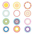 12 Colorful Dotted Circle Graphics