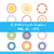 12 Colorful Dotted Circle Graphics - The Digital Download Shop
