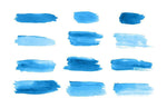 12 Watercolor Brush Strokes Clipart - The Digital Download Shop