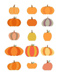 15 Pumpkins Clipart - The Digital Download Shop
