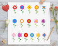 16 Flowers Clipart