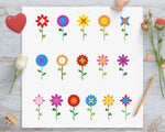 16 Flowers Clipart - The Digital Download Shop