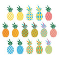 16 Pineapples Clipart