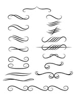 18 Calligraphy Dividers - The Digital Download Shop