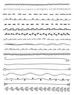 18 Doodle Lines Clipart Set 1 - The Digital Download Shop