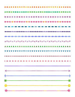 18 Watercolor Simple Line Dividers Clipart - The Digital Download Shop