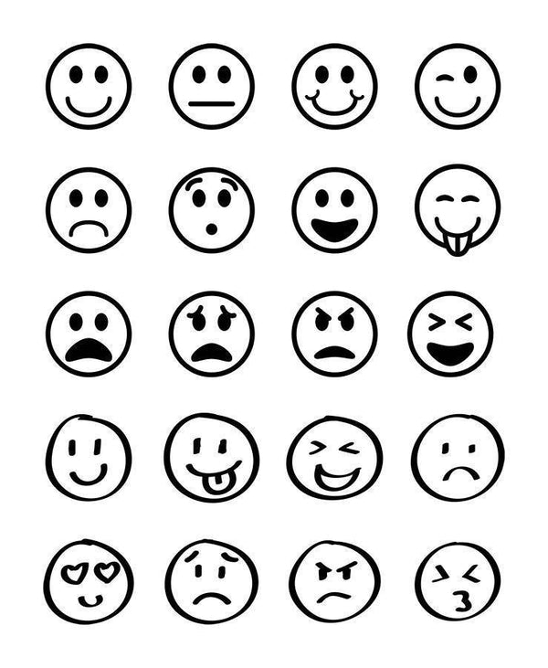 20 Emojis Clipart - The Digital Download Shop