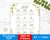 2021 at a Glance Calendar Printable- Watercolor Greenery
