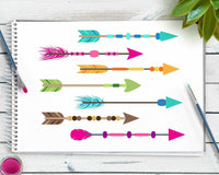 25 Colorful Arrows Clipart - The Digital Download Shop