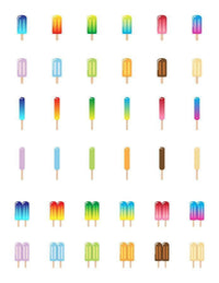 36 Colorful Popsicles Clipart - The Digital Download Shop