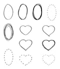 36 Doodle Clipart Shapes Clipart