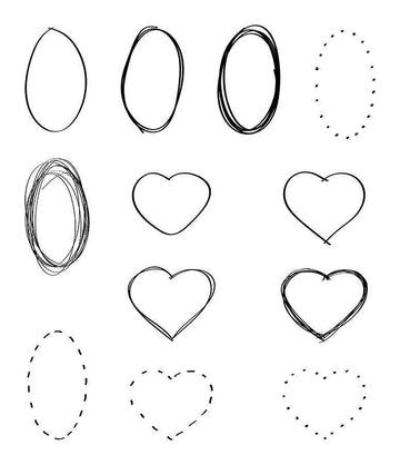 36 Doodle Clipart Shapes Clipart