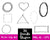 36 Doodle Clipart Shapes Clipart - The Digital Download Shop