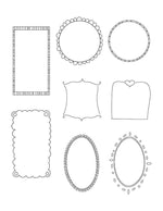 8 Doodle Frames Clipart - The Digital Download Shop