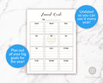 Annual goals planner printable