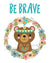 Be Brave Bear Nursery Printable- The Digital Download Shop