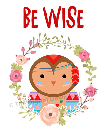 Be Wise Owl Nursery Printable