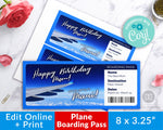 Plane Boarding Pass Printable- Photo