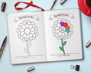 Bullet Journal Habit Tracker Flower Printable