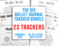 Bullet Journal Tracker Template Printable Bundle