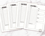 2021 + 2020 Bullet Journal Daily Log Template Printable