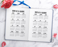 2021 + 2020 Year at a Glance Printable