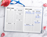 Academic week at a glance planner printable for bullet journals and other planners. This undated academic planner printable will help you get your weeks planned out and organized and will keep you from forgetting anything important!