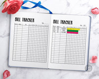 Bullet Journal Bill Tracker Printable- Keep track of your finances in your bujo with this handy bill tracker printable! | personal finance, budgeting, frugal living, #bulletJournal #bills #DigitalDownloadShop